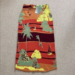 Alemais palm island knit skirt